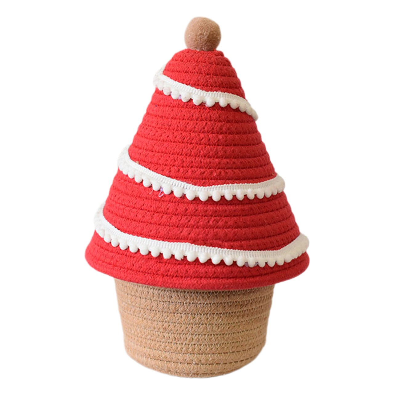 Christmas Woven Basket With Lid Snowman Xmas Tree Storage Bin Christmas Gift Container Organizer For Snacks Toys Living